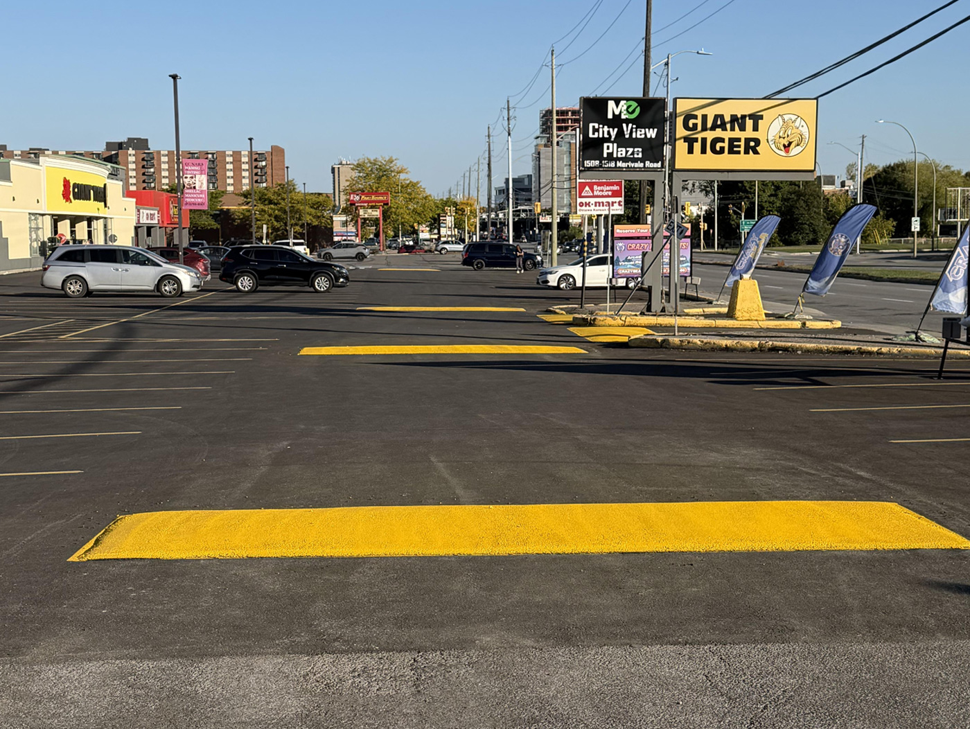 commerical asphalt repairs in parking lot